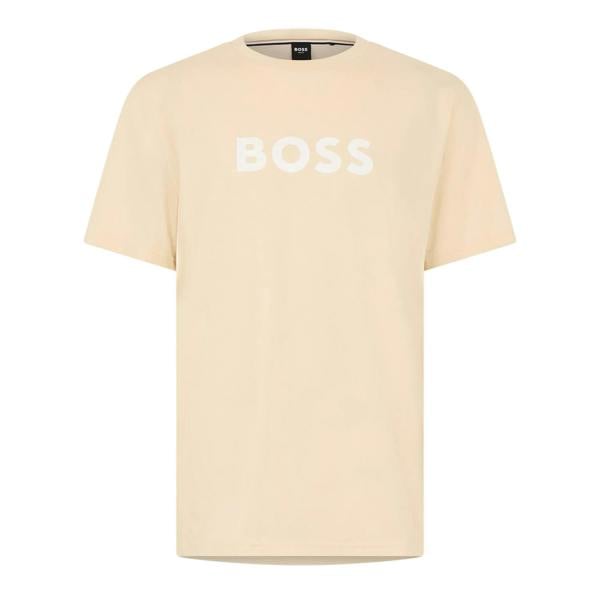 Boss Mens Hbw Logo T-Shirt - Blue Beige - 