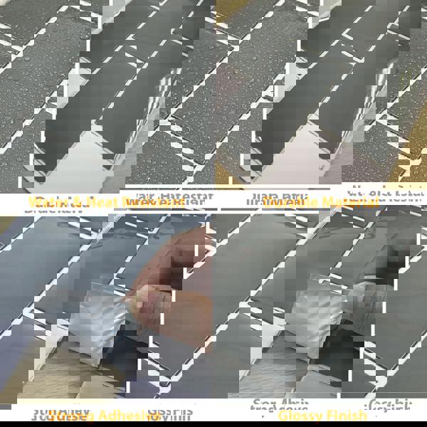 WT3D1820 - Elegant Grey Metro Subway Tile 3D Tile Sticker 30.5 x 15.4cm (12 x 6 in) - 20pcs in a pack