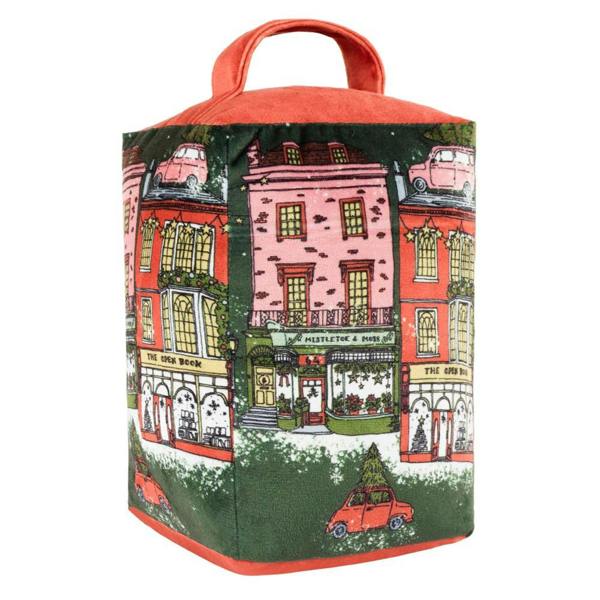 Furn Velvet Christmas Doorstop - Multicoloured