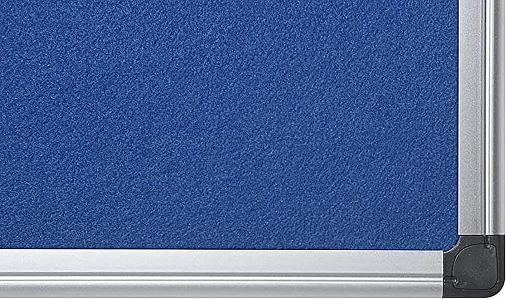 KAV 60 cm x 45cm Aluminium Frame Felt Notice Pin Board - Notice Board Bulletin Frame for Office, School, Bedroom, Memo, and Home