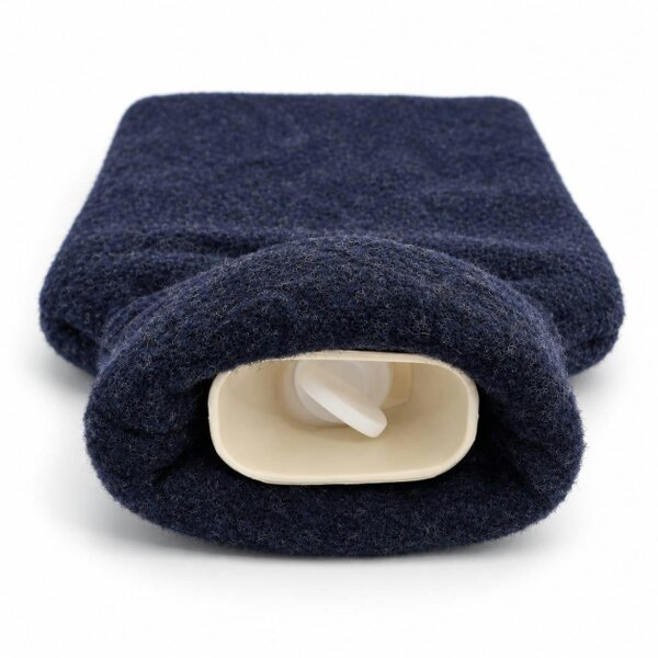 CosyPanda Navy Merino Wool 2 Litre Hot Water Bottle