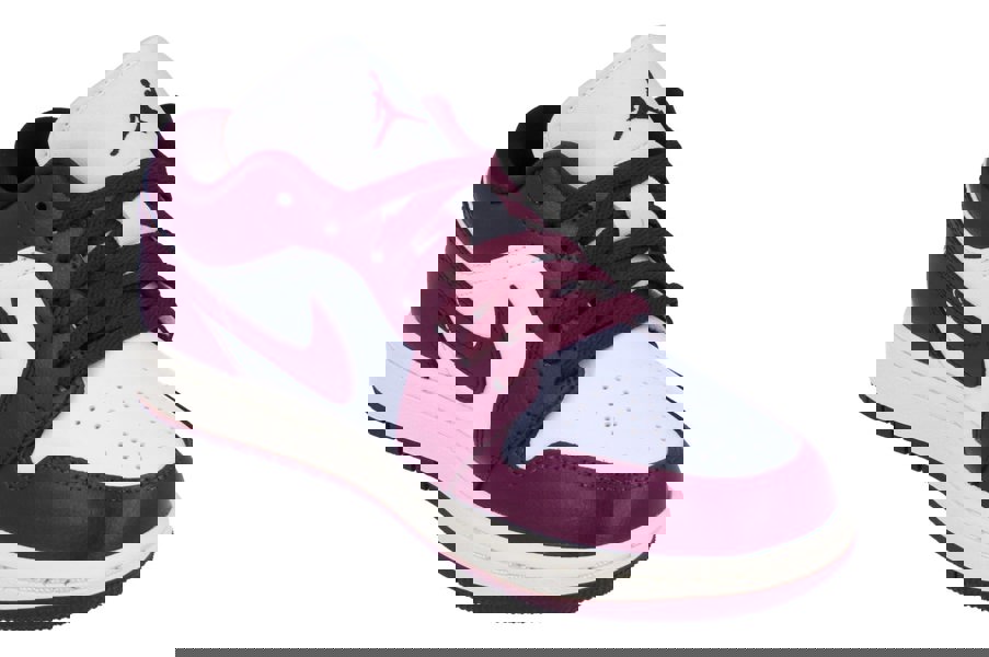 Nike Womens Air Jordan 1 Low Trainers Dc0774  161 - White Bordeaux Sail 161 - Photo 3