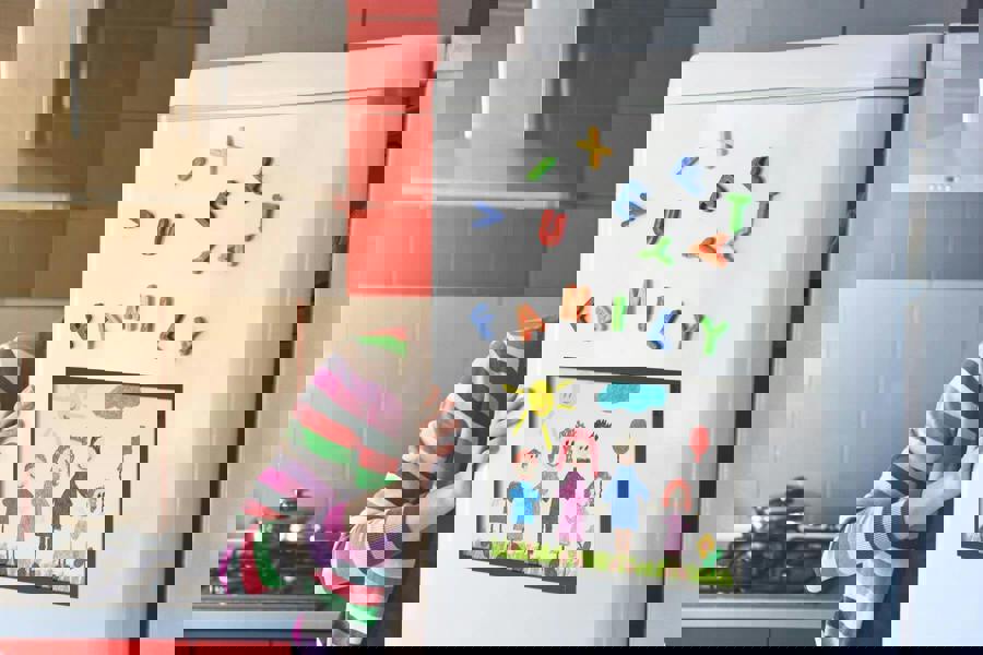 Durable Magnetic Easy-Insertion Info Pocket Signage for Metal | 5 Pack | A4 Grey