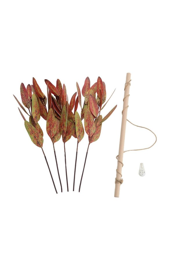 Living and Home Farmhouse Wall Hanging Decor Artificial Red Eucalyptus