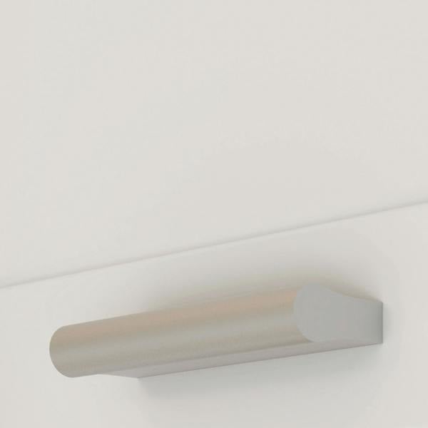 Furniture To Go Lokko Hanging Cupboard with 1 Door & Silver Handle in White