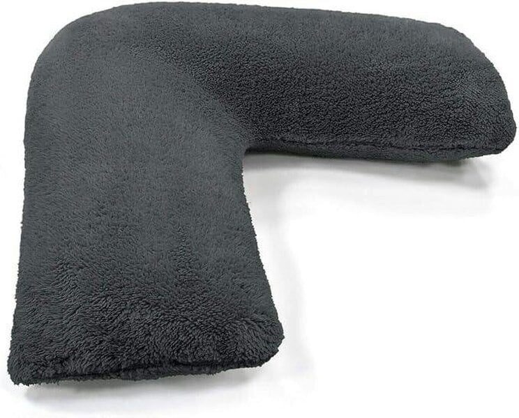 Night Zone Teddy Bear Fleece V Shaped Pillow – Soft Support Cushion with Case or Cover Only