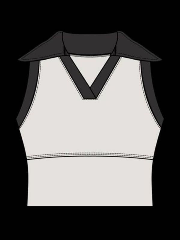 Tavi Contrast Polo Tank Top