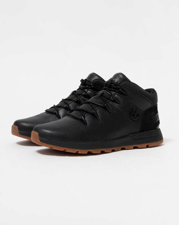 Timberland Sprint Trekker Mid Leather Mens Boots - Jet Black