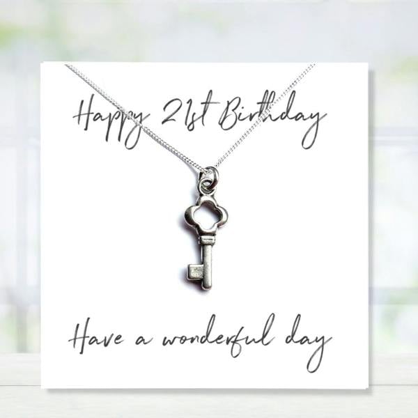 Aye Do Gifts Happy 21st Birthday Necklace & Gift Card