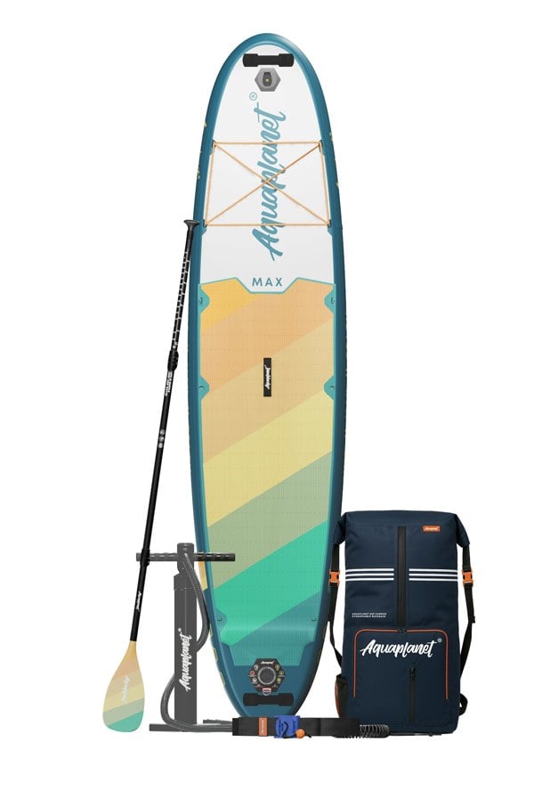 Aquaplanet Max Plus 11'8" Inflatable SUP Package - Beach