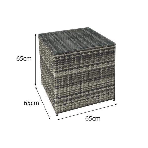 malta rattan 10 seat rising firepit u shape set in grey walnut with 2 footstools