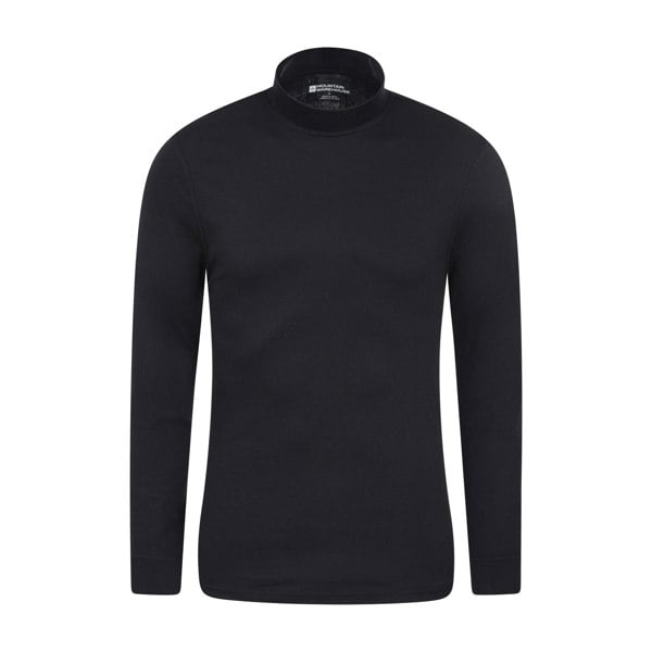 Mountain Warehouse Mens Meribel Turtle Neck Base Layer Top - Black