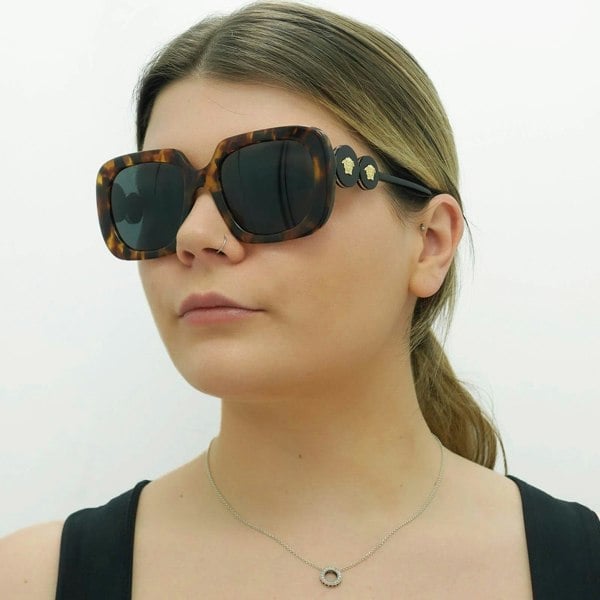 Versace Sunglasses VE4434 511987 Light Havana Dark Grey