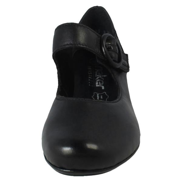 Rieker Ladies Rieker Buckle Detailed Hook and Loop Smart Heels 41756