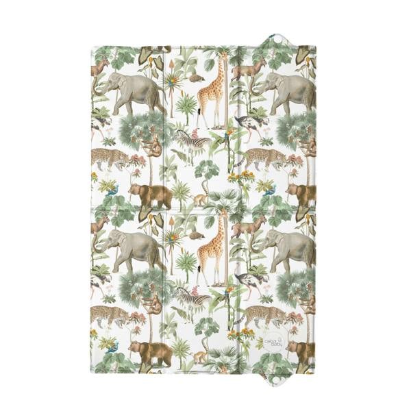 Ceba Foldable & Portable Baby Changing Mat 40x60cm - Colourful Safari