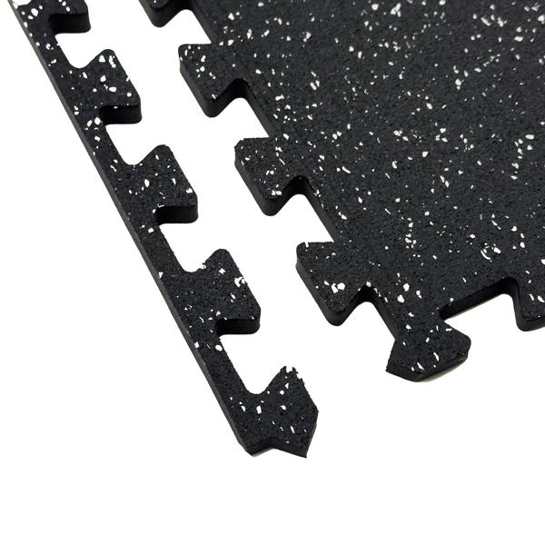Nicoman Interlocking Rubber Topped Anti Vibration Foam Mats - 62cm x 62cm - 14mm Thick