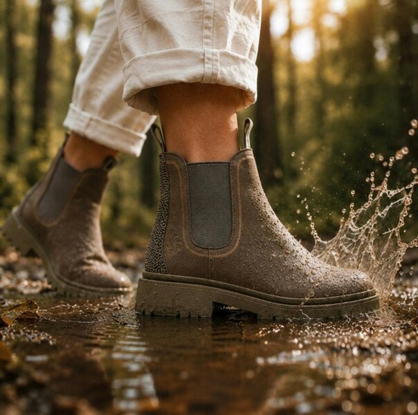 AMMONITE Women's Water-Resistant Chelsea Boots | Quartz Grey