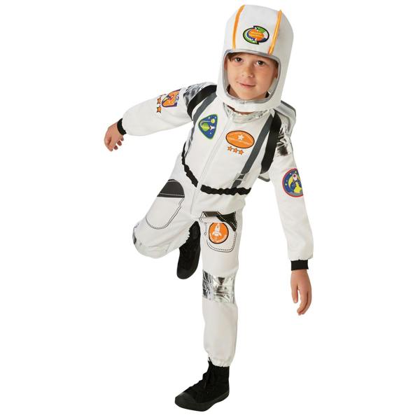 Bristol Novelty Childrens/Kids Astronaut Costume Set - White/Black - 