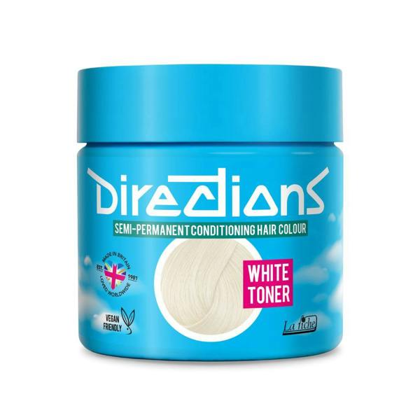 Directions 4 x La Riche Directions Semi-Permanent Hair Color 100ml Tubs - White Toner