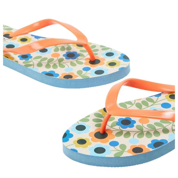 Regatta Womens/Ladies Orla Meadow Floral Flip Flops - Multicoloured - 