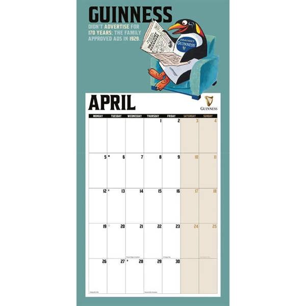 Lovely Day for a Guinness Calendar 2027, Wall Calendars, Month To View, Lifestyle, Gift