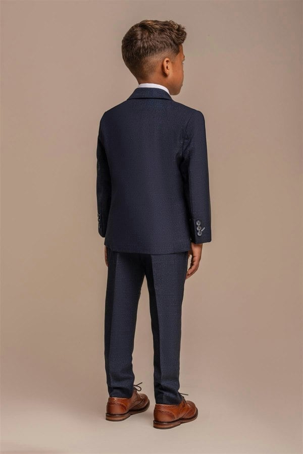 House of Cavani Boys Caridi Navy Three Piece Suit