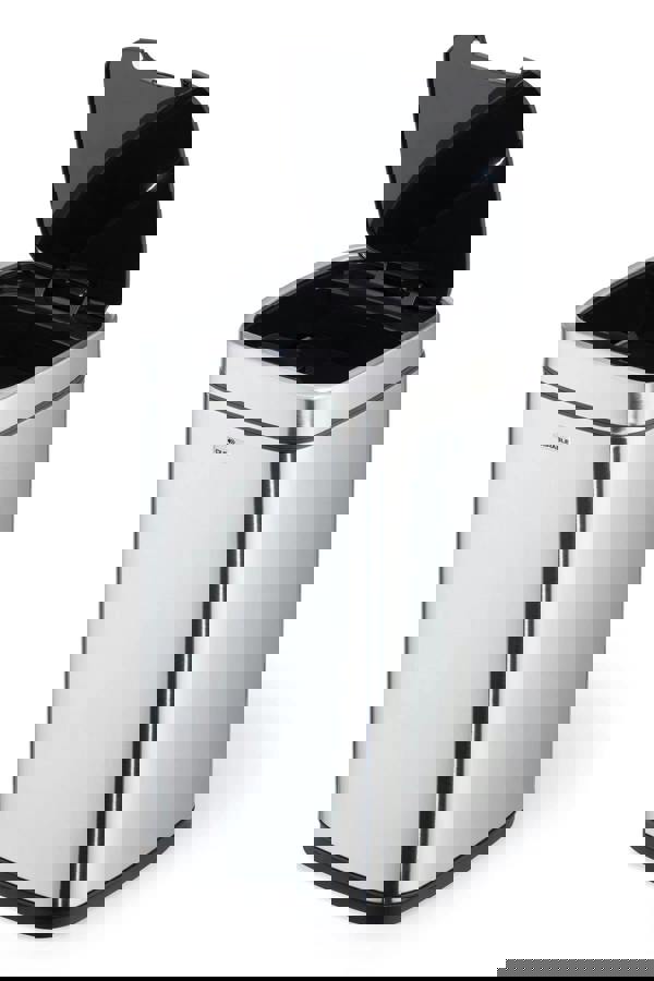 Durable Motion Sensor Bin | Smart Automatic Steel Kitchen Waste Bin | 12L Silver