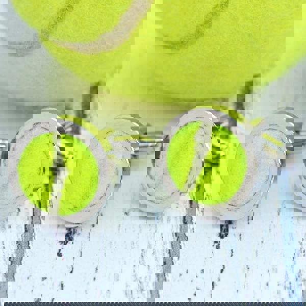 Me and My Sport Genuine Tennis Ball Cufflinks