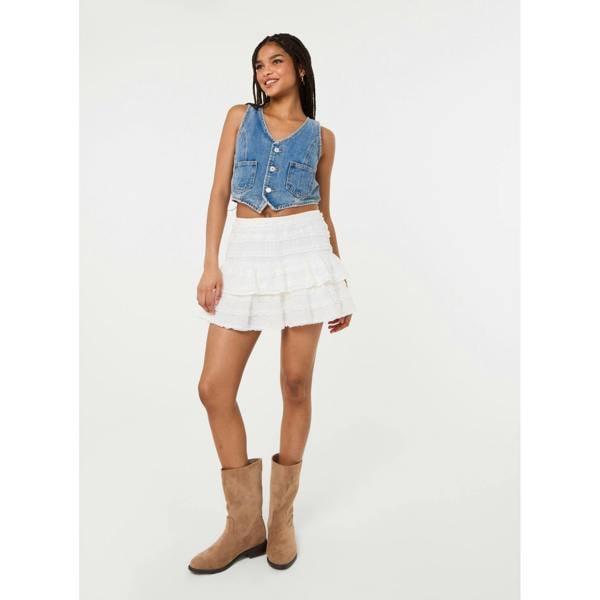 Pink Vanilla Frill Lace RaRa Mini Skirt