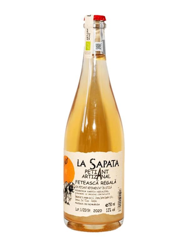 Crama Delta Dunarii La Sapata Petillant Naturel Feteasca Regala Artisanal Organic White Wine