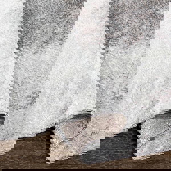 Livabliss Wanderlust-Abstract Blue Grey Black Modern Marble Rug