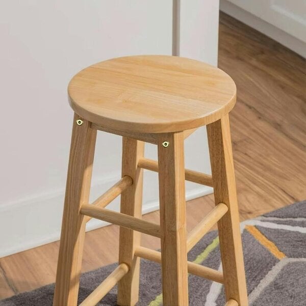 Havendro Wooden Bar Stool Bar Kitchen Stool Breakfast Bar Stool