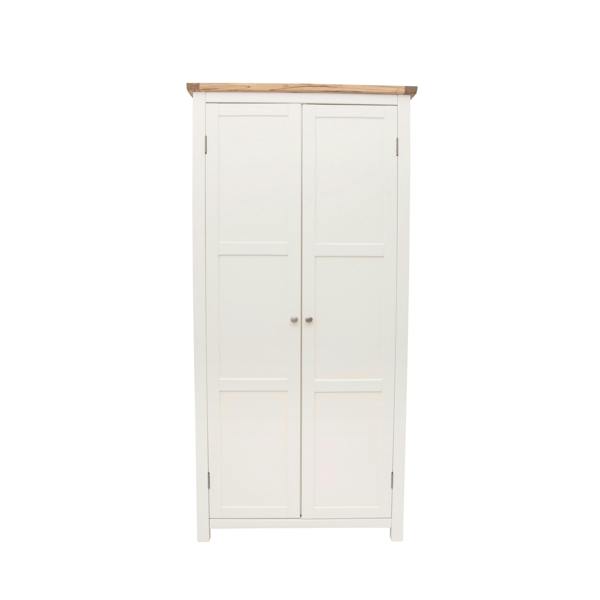 Lovere 2 Door Wardrobe Chrome Knob