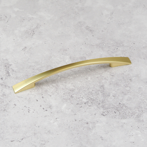 Handle & Home Brushed Brass Bow Handles