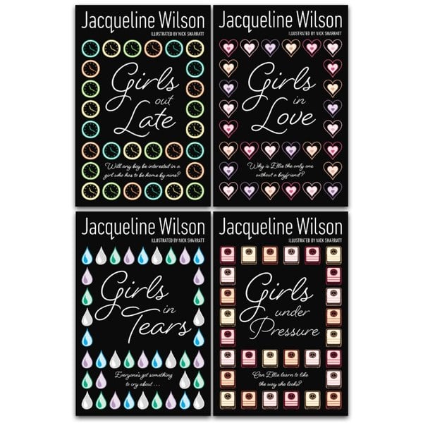 Jacqueline Wilson Girls Series 4 Book Set (Girls in Love, Girls in Tears, Girls Under Pressure)