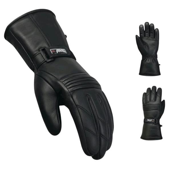 Infinity Leather Men’s Cowhide Leather Thermal Insulation Motorcycle Gloves