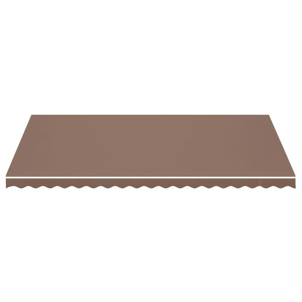 Berkfield Replacement Fabric for Awning Brown 5x3 m