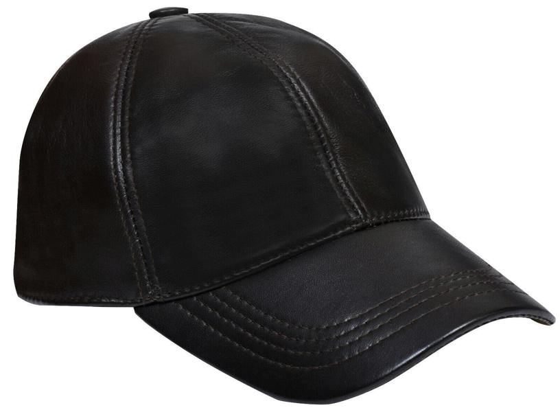 Infinity Leather Mens Womens Real Nappa Leather Adjustable Golf Snapback Plain Baseball Cap Hat