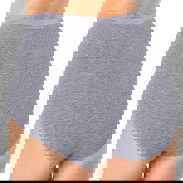 Sloggi Basic 4 Pack Maxi Brief, Grey Melange