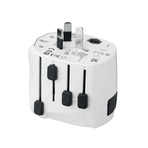 MidOcean Universal Travel Adapter - White - 