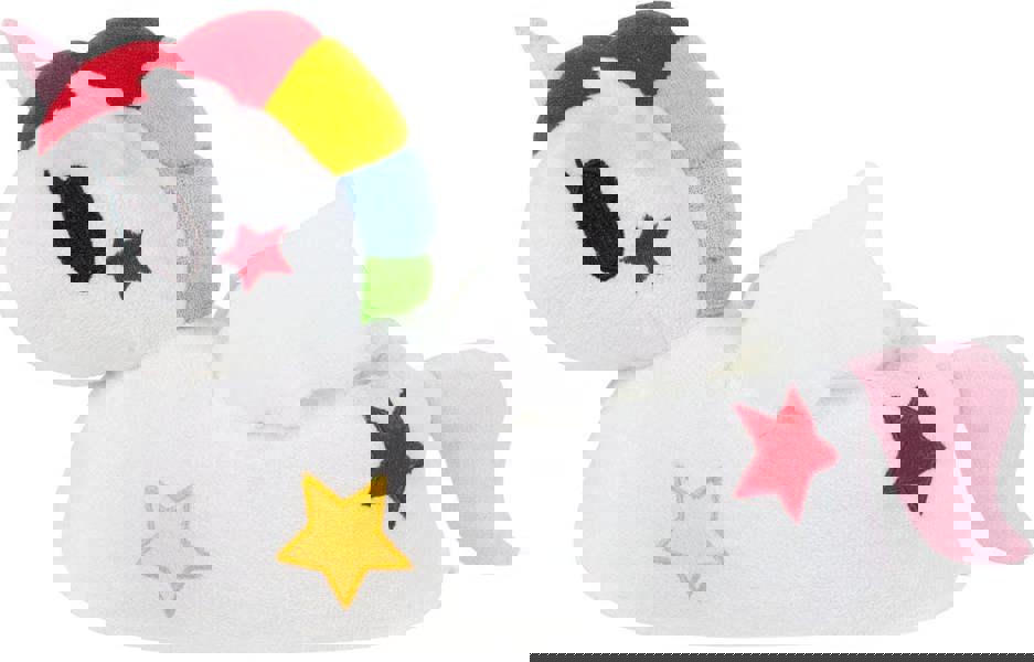 Girls White Unicorn 3D Slippers