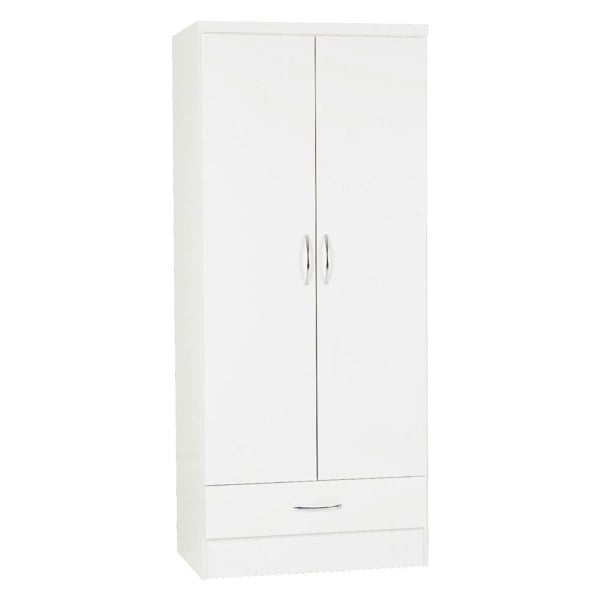 Seconique Nevada 2 Door 1 Drawer Wardrobe