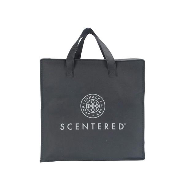 Stylish and practical woven bag to accompany luxury bathrobes.