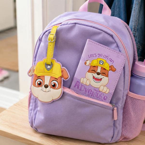 Widdop & Co Paw Patrol Rubble PU Leather Passport and Luggage Tag Multi