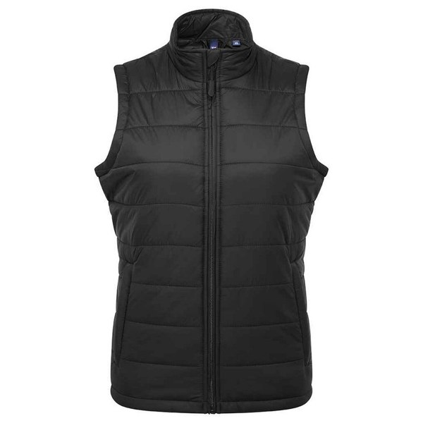 Premier Womens Recyclight Padded Gilet - Black