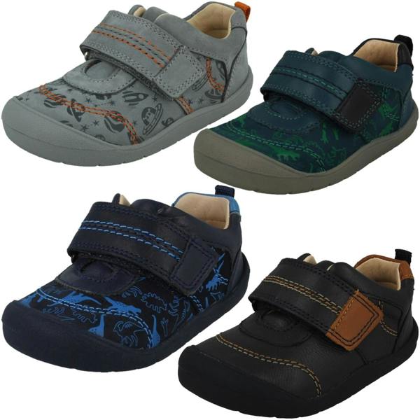 Clarks Boys Startrite Casual Hook & Loop Shoes Footprint
