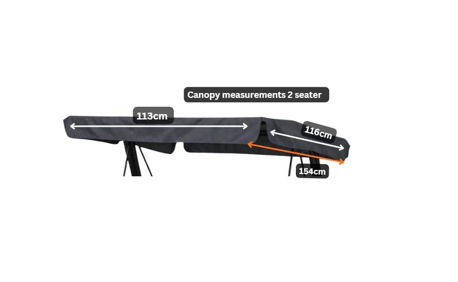 Vienna 2 Seater Hammock Replacement Canopy - Textilene Fabric The Garden Furniture Shop