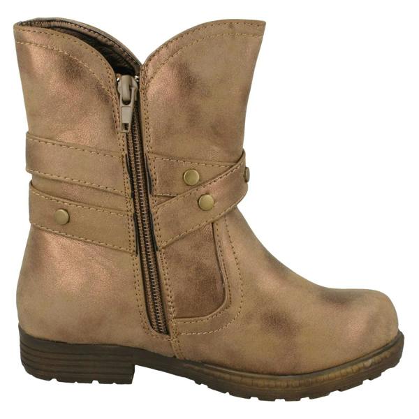 Spot On Girls Spot On Ankle Boots With Buckle Design