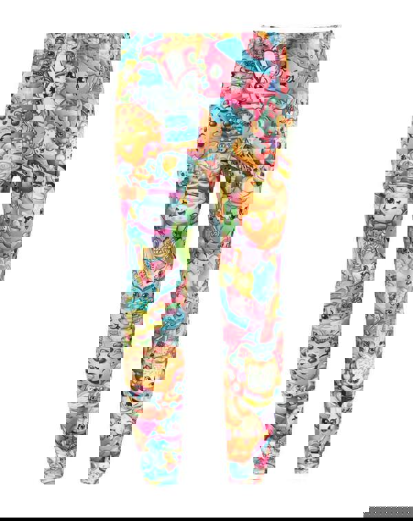 Shopkins Girls Pink Collage Leggings