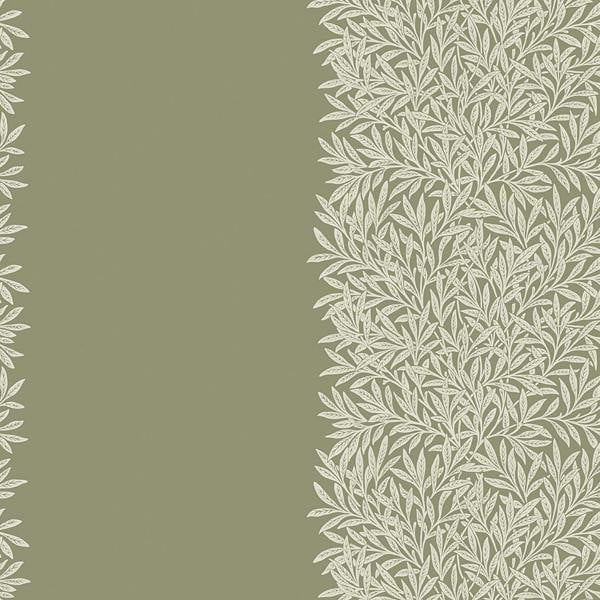 William Morris at Home Willow Stripe Sage Wallpaper